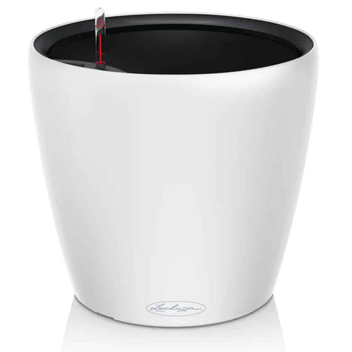 LECHUZA CLASSICO Color LS 21 White self-watering planter