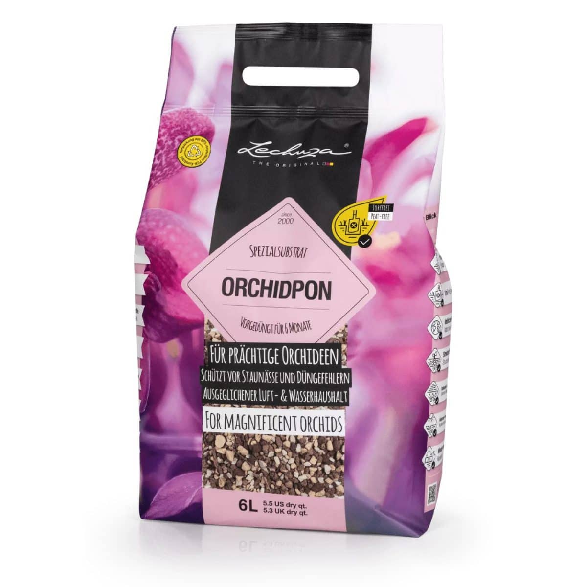 LECHUZA ORCHIDPON orchid substrate 1.4 US dry gallon
