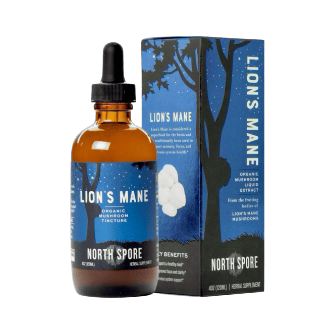 North Spore Organic Lion's Mane Mushroom Tincture 2 fl oz
