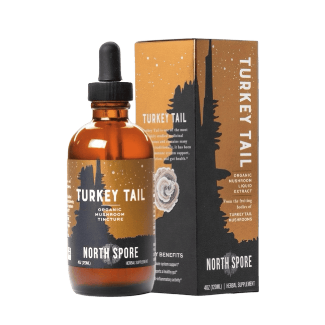 North Spore Organic Turkey Tail Mushroom Tincture 2 fl oz